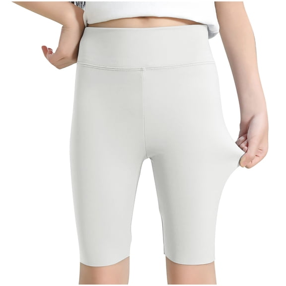 Girls Volleyball Shorts Kids Athletic Biker Dance Gymnastics Compression Running Shorts 2-12 Years