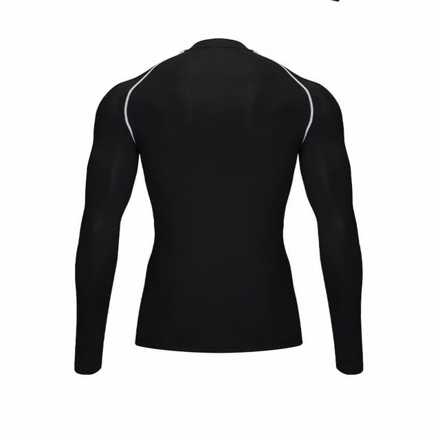 Men's Athletic Long Sleeve Compression Shirt Performance Base Layer Top for Fitness Training and Gym Workouts