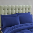 Luxury Royal Blue 5piece Bed in a Bag Down Alternative Comforter Set