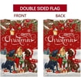thumbnail image 6 of Christmas Dogs Garden Flag 12x18 Vertical Double Sided Winter Holiday Outside Decorations Burlap Yard Flag BW533, 6 of 6
