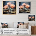 thumbnail image 4 of Designart "Sacred Lotus Petals III" Lotus Wall Decor, 4 of 7
