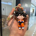 thumbnail image 5 of Anime Dragon Ball PVC dibujos animados Anime figura llavero Z Super Saiyan Son Goku coche colgante llavero niños juguetes regalos de navidad, 5 of 5