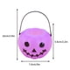 thumbnail image 3 of Fiudx Cubo de Calabaza de Halloween, Farol de Plástico Ecológico, Asa Apta para Niños, Ideal para Dulces y Golosinas, Recuerdo o Decoración de Fiesta, Color Morado, Elige Tu Estilo., 3 of 6