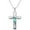 Mustard Seeds Mountain Abalone Cross, variant on Cross Necklace 925 Sterling Silver Western Turquoise Pendant Necklace Gothic Black Jewelry Gifts for Men Women