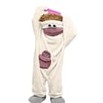thumbnail image 6 of Funny Big Mouth Monster Matching Family Onesie, Matching Family Pajamas,Wine Silly Puppet Cosplay Costume, Plush Hooded Jumpsuit Sleepwear, Ugly Pajama Party Outfits(Without Shoes and Comb), 6 of 6