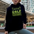 thumbnail image 2 of Expensive Way of Playing Marbles Quote, Golf Player, Golfing or Golfer Themed Merch Gift, Navy Blue Hooded Sweatshirt or Hoodie, Large, 2 of 5