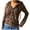 Brown, variant on Dasayo Sweatshirt for Women Long Sleeve Hooded Cropped Black Drawstring Solid Pocket Jackets Tops for Women Trendy L