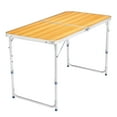 thumbnail image 4 of 4Ft Portable Multipurpose Folding Table wood grain color, 4 of 16