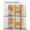 thumbnail image 4 of Mueble para Inodoro, Estante sobre Inodoro, Estantería de 3 Niveles, Estante Ajustable, Beige Natural, 4 of 8