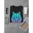 thumbnail image 3 of Boho Wolf In Degraded Effect T-Shirt Men -Image by Shutterstock, Male 4X-Large, 3 of 4