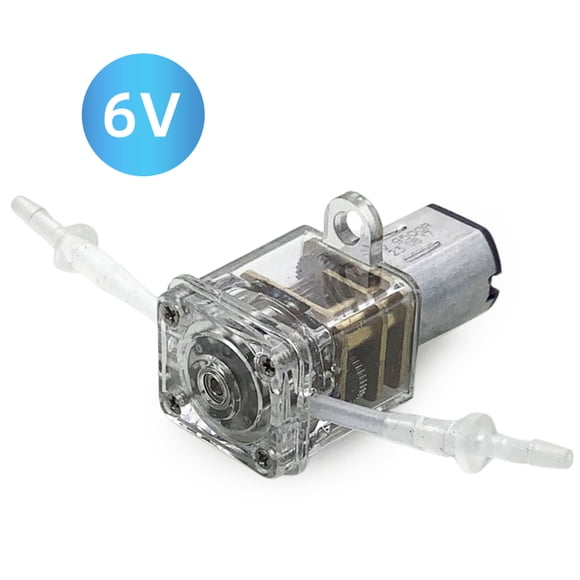 GROTHEN G10 Pompe Micro Péristaltique - Pompe à Eau Compacte 6V DC Sans Balais, Débit 1ml/min, Tube en Silicone de Qualité Alimentaire Durable pour Applications de Laboratoire et Biochimiques