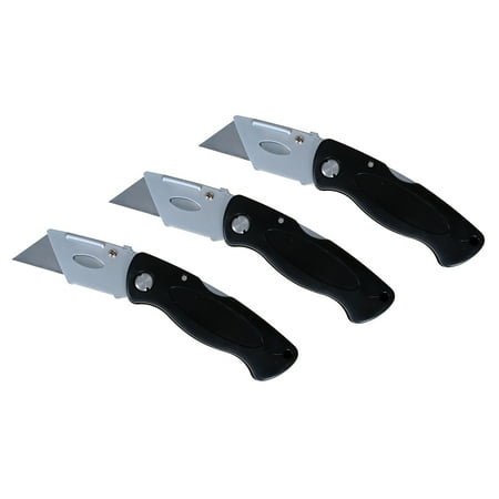 Olympia Tools 3-Piece Quick Change Folding Utility Knife Bundle