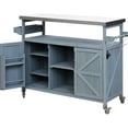 thumbnail image 3 of Stainless Steel Top Outdoor Storage Table with Open Shelf for Quick Access Items in Outdoor Kitchens, 3 of 5