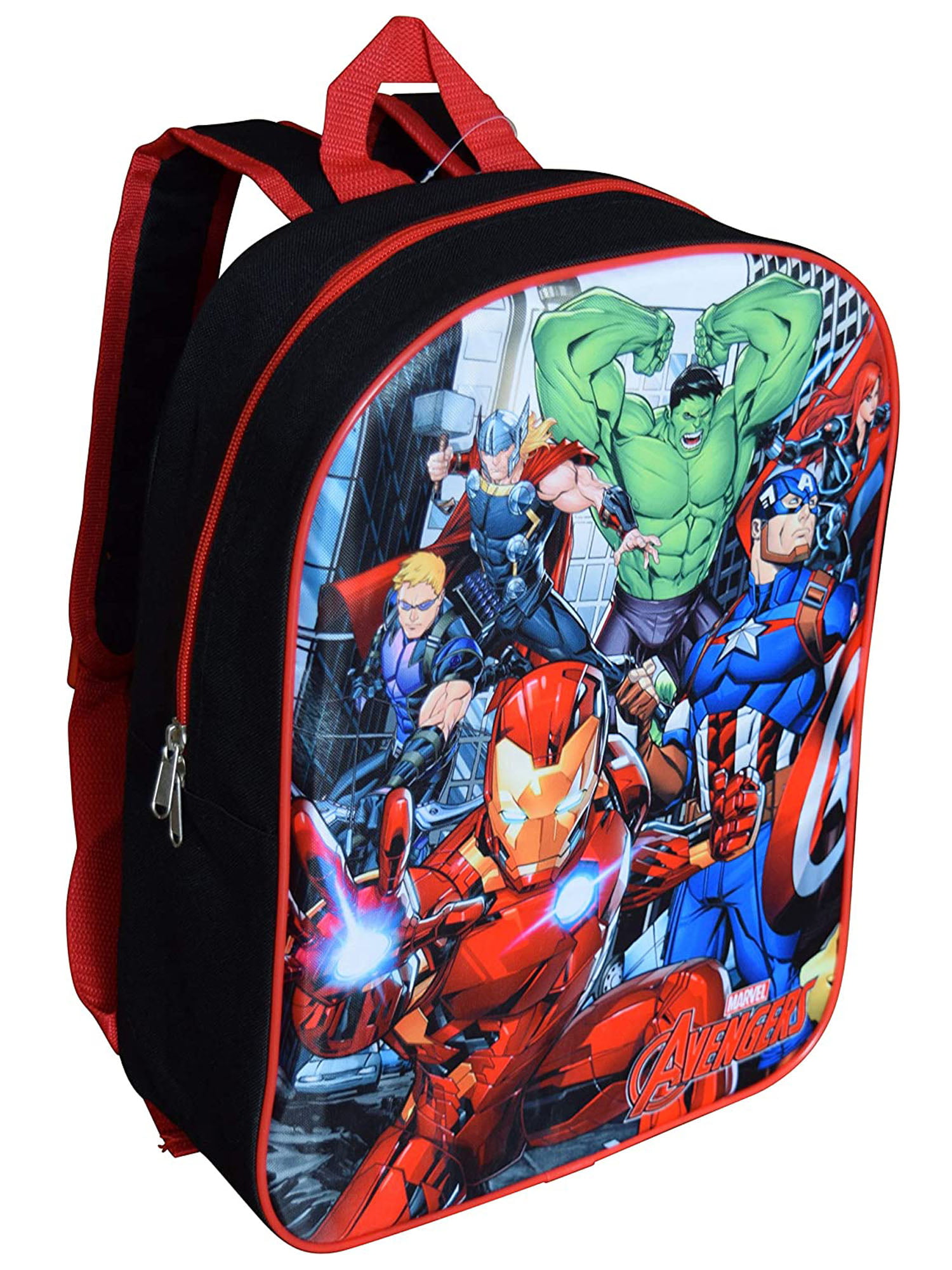 CARTON School Double Closure Avengers portapastelli bag door pencils 