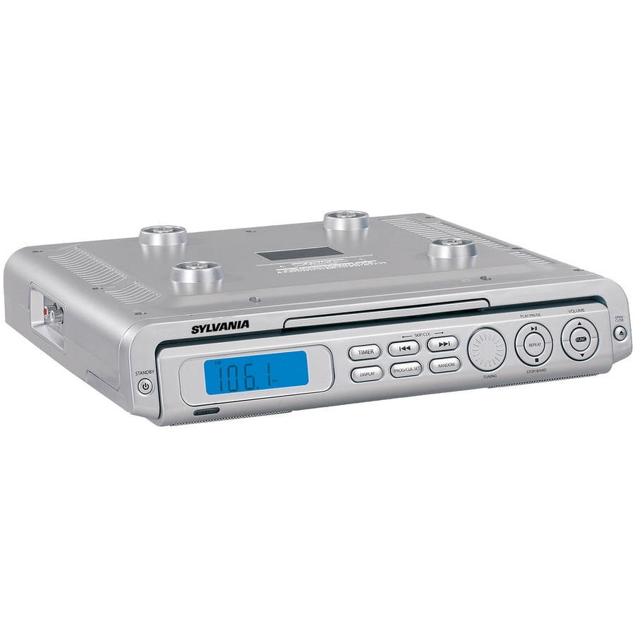 Sylvania SKCR2613SILVER Under CD clock Radio