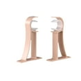 thumbnail image 1 of Gold 4pcs Aluminum Alloy Single Hole Curtain Rod Brackets Curtain Rod Ceiling Mount Bracket for Curtain Rods for Showers,Curtain Rods Over Doors, 1 of 4