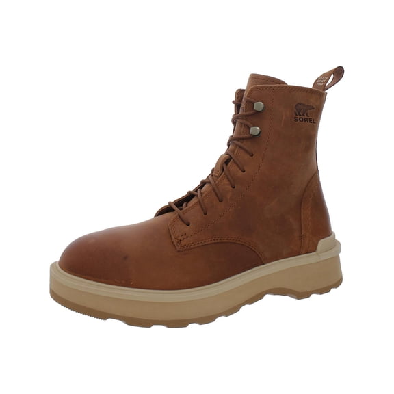 Sorel Womens Faux Leather Cushioned Footbed Ankle Boots