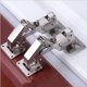 thumbnail image 1 of Paquete de 2 bisagras ocultas de 175 grados, bisagras de gabinete sin marco, montaje hidráulicamente ajustable, cierre suave, cubierta completa (bisagra de 175 grados (4 piezas)), 1 of 1