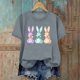thumbnail image 4 of Haivin Women's Dressy Casual Short Sleeve Blouse T Shirt 2026 Summer Easter Printed Shirts Fashion Round Neck Loose Tops, 4 of 6
