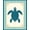 Teal Ivory, Pattern 1, variant on ODIKA Turtle Toile Border Map Nautical Wave Coral Reef Compass for Playroom, Bedroom, Reading Nook, Pet Friendly & Kids Safe Play