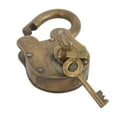 thumbnail image 4 of DecMode 1" Brass Metal Lock And Key, 4 of 7