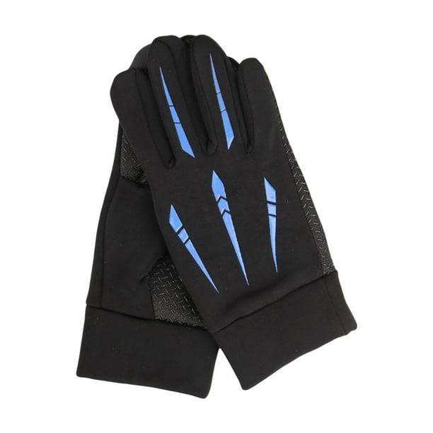 Qarigey 1 par de guantes para ciclismo, dedos para conducir, conducción cálida, guantes térmicos gruesos con pantalla táctil, bicicletas para guantes y mitones Azul Qarigey AP016661-04
