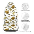 thumbnail image 5 of Pofeuu Honey Print Automotive Car Seat Covers Flat Cloth Full Set Seat Covers,Car Seat Covers front seats for Cars Trucks and SUVs(Two packs), 5 of 7