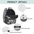 thumbnail image 4 of Black Paw Backpack for School,Cute School Bag,Schoolbag with Adjustable Shoulder Straps & Padded Back,15.3"x11"x6.7", 4 of 6