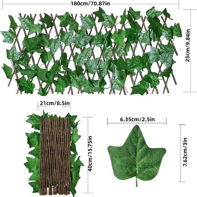 Artificial Ivy Wall Artificial Ivy Retractable Fence Decorative Artificial Ivy Fence