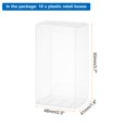 thumbnail image 2 of Uxcell 10 Pcs Clear Gift Box,1.9"x1.6"x3.7" Plastic Packing Box for Candy Cookies, 2 of 6