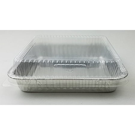 

Handi-Foil Square Disposable Aluminum Foil Cake Pan w/Clear Dome Lid - REF # 308-WDL (Pack of 25 Sets)