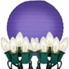LumaBase Electric String Lights with 10" Paper Lanterns, 10-Count