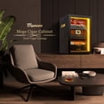 thumbnail image 3 of Marvero Cigar Humidor Cabinet, 200 Count, Black Finish, Glass Door, LED Light, Digital Hygrometer, Cedar Drawers, 3 of 9
