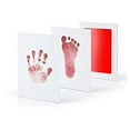 thumbnail image 4 of sunsanly Baby Footprint Film Handprint And Footprint Kit Ink-free No Skin Contact Clean And Safe Capture Precious Moments Newborn Baby or Pet Paw Imprint Keepsake Baby Shower Gift, 4 of 7
