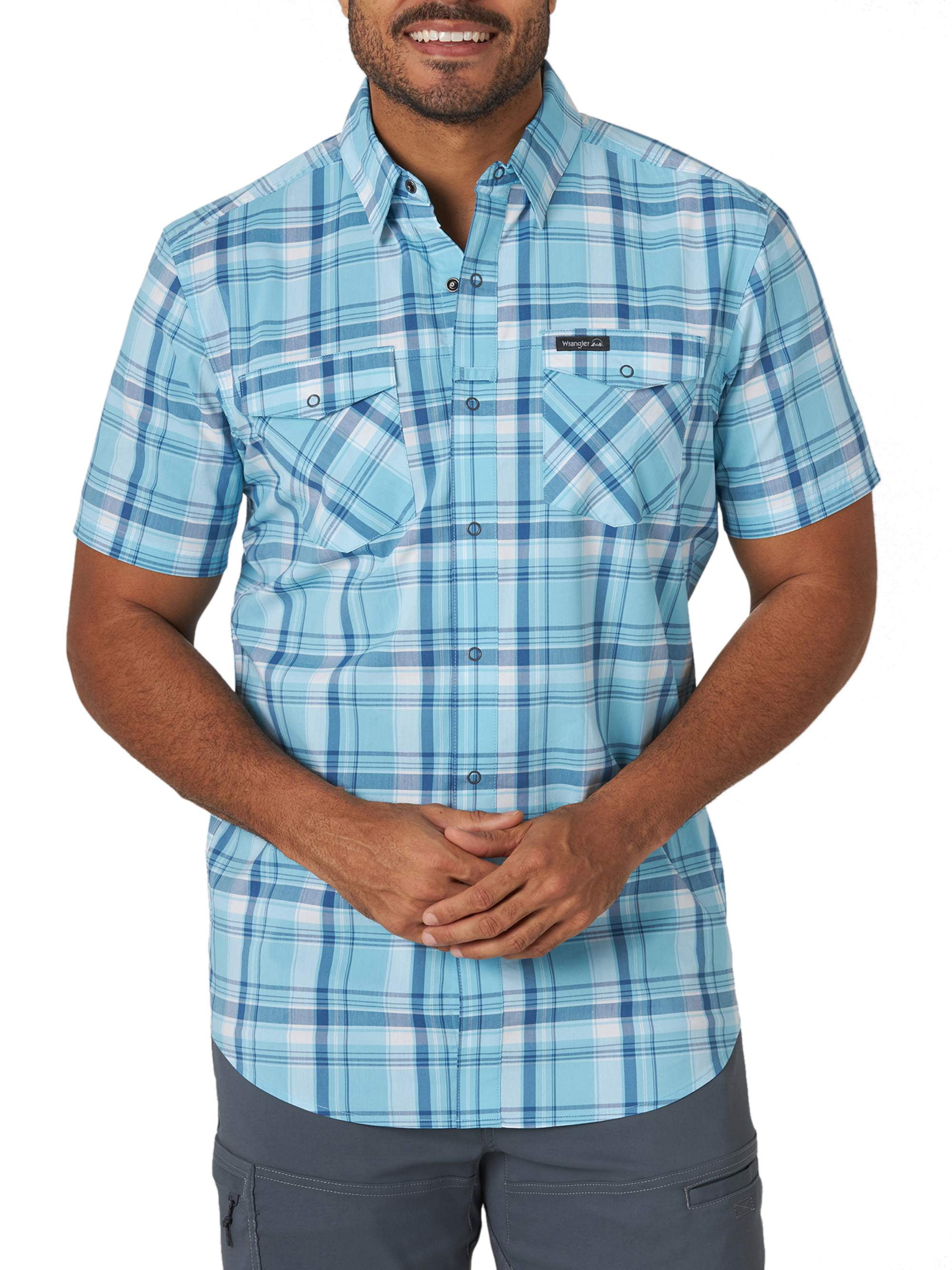 Wrangler Men's Short Sleeve Outdoor Utility Shirt - Walmart.com