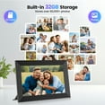 thumbnail image 4 of Ricilar 10.1 inch Digital Photo Frame WiFi, 1280*800 HD IPS Touchscreen 32GB Electric Picture Frames Send Photos Videoes via Micro SD Card Uhale App From Anywhere, 4 of 13
