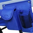 thumbnail image 4 of VEIKOUS Folding Beach Chair, 5-Position Outdoor Reclining Chair W/ Storage Pockets and Removable Pillow, Blue, 4 of 14