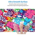 thumbnail image 4 of XL Large Gaming Mouse Pad, Extended Keyboard Pad for Women with Stitched Edge, Non-Slip Waterproof Full Big Long Mousepad for Laptop Computer for Office Decor (Abstract Urban Graffiti, 31.5 X 11.8 In), 4 of 6