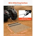 thumbnail image 2 of KFFKFF Chain Harrow, 4x5 ft Drag Harrow - Constructed from Q235 Steel, UTV Tractor Implements for Ground Smoothing or Turf Preparation, Robust Harrow Rake for Gravel Pathway, Agricultural Field, 2 of 9