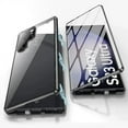 thumbnail image 1 of 360 Metal Frame Double Sided Glass Snap Lock Magnetic Case For Samsung Galaxy S24 S23 FE S22 Ultra S21 Plus Full Lens Protection, 1 of 7
