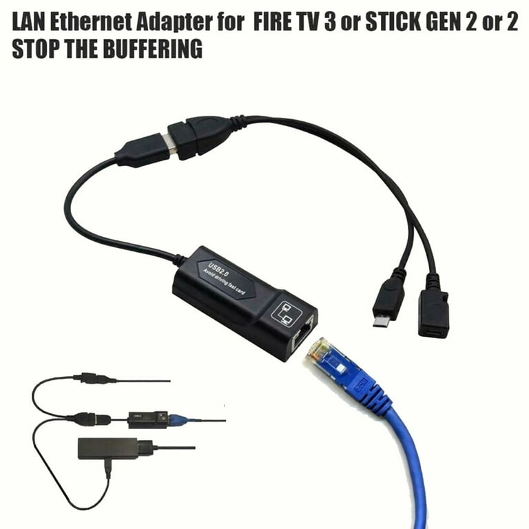 Ethernet Adapter Fire Tv Stick, Fire Tv Stick Lan Adapter