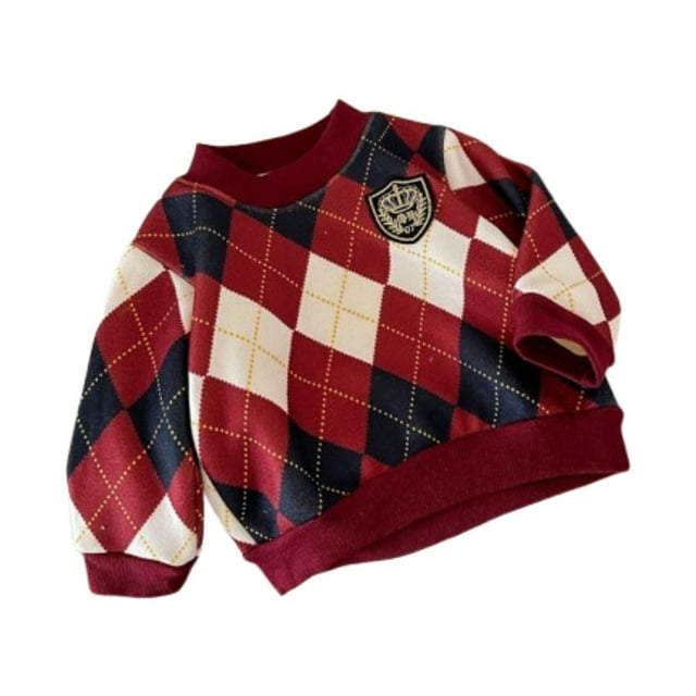 Suéter de invierno para niños pequeños Strade Fareast Limited rojo adecuado para alturas de 28,74 a 31,50 pulgadas