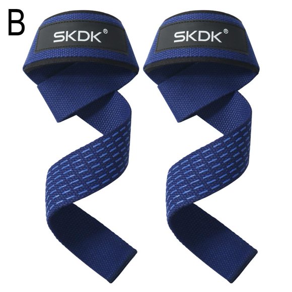 1Pair Fitness Weight Lifting Straps With Wrist Support Camo Pull-Up Strap Strength Training