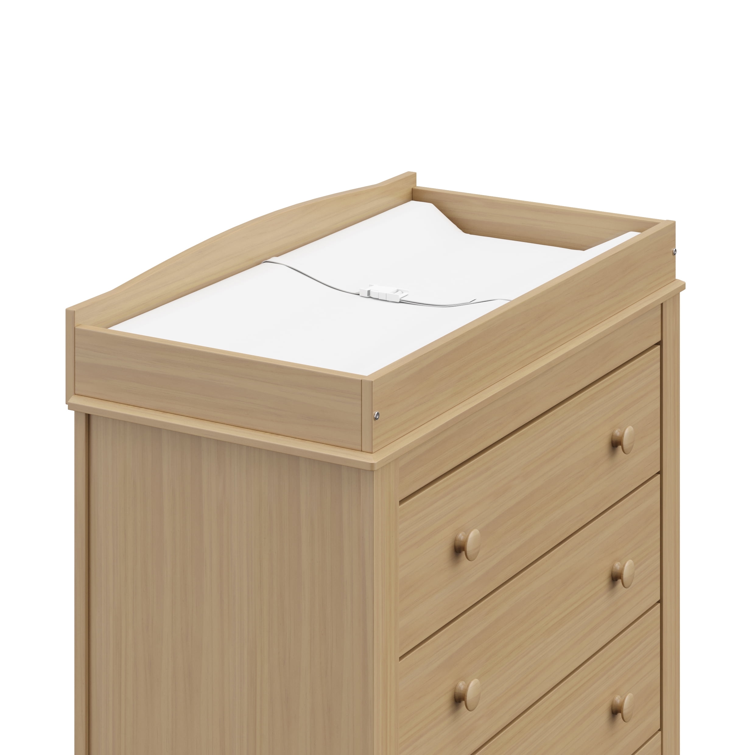 Graco Noah 3 Drawer Infant Diaper Changing Table Dresser, Driftwood