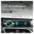 thumbnail image 4 of Car Radio 1DIN Bluetooth FM Audio Player Stereo Music Call Handsfree Car MP3 Player With Steering Wheel Remote Control AUX 2 USB ,Easy to Install, 4 of 7