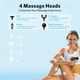 Mini Pistolet de Massage Puissant Portatif Électrique 4 Têtes Masseurs Masseurs de Tissu Profond Masseur de Muscle USB Charge - Noir – image 4 sur 5