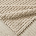 thumbnail image 4 of EMME Fleece Blanket Queen Throws for Couch Sofa Flannel Blankets for Bed Full Size, Warm, Plush, Soft, Cozy, with Geometric Grid Design (Tan,80"x 90"), 4 of 8