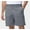 Grey, variant on Men's Cargo Stretch Short 6 Pockets Include 2 Zipper Pocket Comfortable Elastic Waist Causal Work Shorts Golf Hiking Short Khaki 34