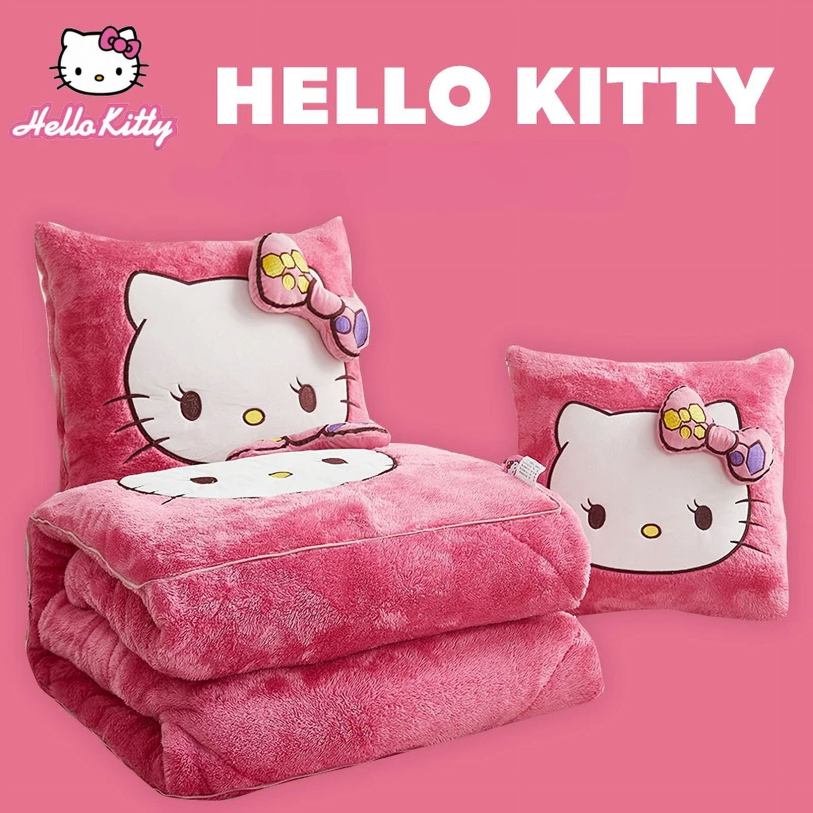 Hello kitty pillow blanket hotsell