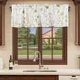 thumbnail image 6 of 2 Pack Valances for Window, Yellow Spring Floral Short Curtains for Kitchen Bedroom Living Room, Summer Flowers Botanical Elegant Rod Pocket Small Window Treatment Valance Drapes 60 x 18 Inch, 6 of 8